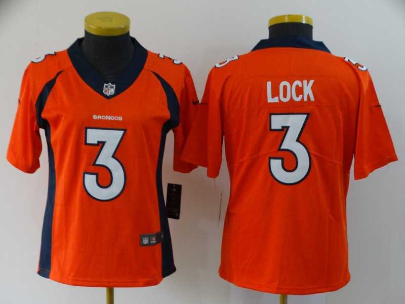 Women Nike Broncos 3 Drew Lock Orange Vapor Untouchable Limited Jersey,We sell and wholesale Women Nike Broncos 3 Drew Lock Orange Vapor Untouchable Limited Jersey on line form chian!